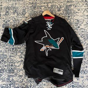 San Jose Sharks No Name Reebok Jersey